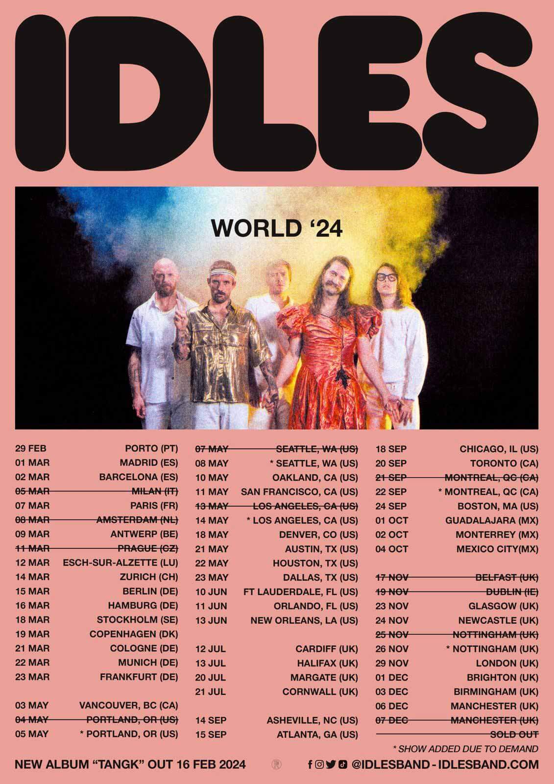 idles tour